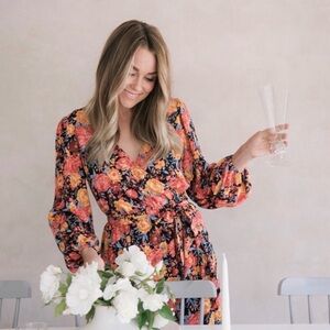 LC Lauren Conrad Fall Floral Dress